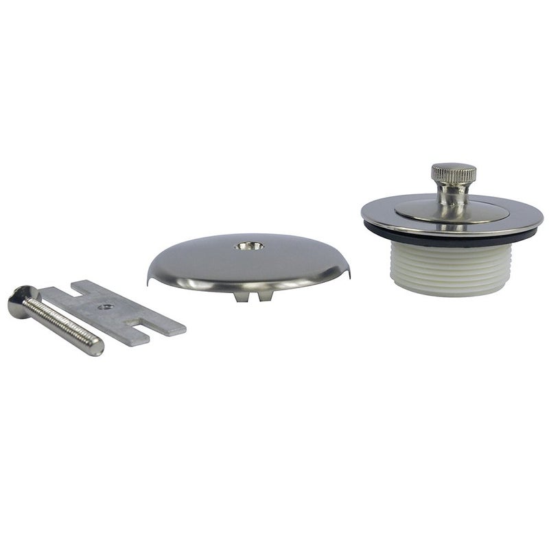 Danco Universal Lift and Turn Bath Drain Trim Kit with Overflow, Brushed Nickel, 89239 - Image 1